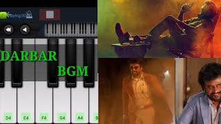 Darbar bgm || darbar mass theme || is covered by walkband piano