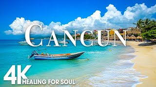 CANCUN NATURE in 4K UHD Drone Film + Relaxing Piano Music for Stress Relief, Sleep, Spa, Yoga, Cafe