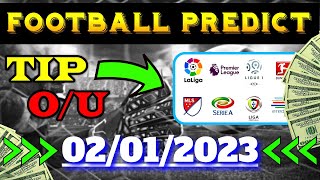 FOOTBALL TODAY PREDICTIONS FOR [02/01/2023] FREE! SOCCER BETTING TIPS | BETTING STRATEGY | VERIFIED!