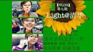 【VLOG】Light@清华 清华本科生的一天 8000字论文 换脸 易容术 清芬园 香锅 办琴卡