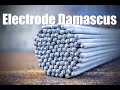 Welding Rod Damascus Knife, Forging Electrodes Blacksmithing and Knifemaking Project