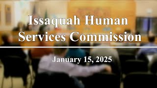 Human Services Commission Meeting - January 15, 2025