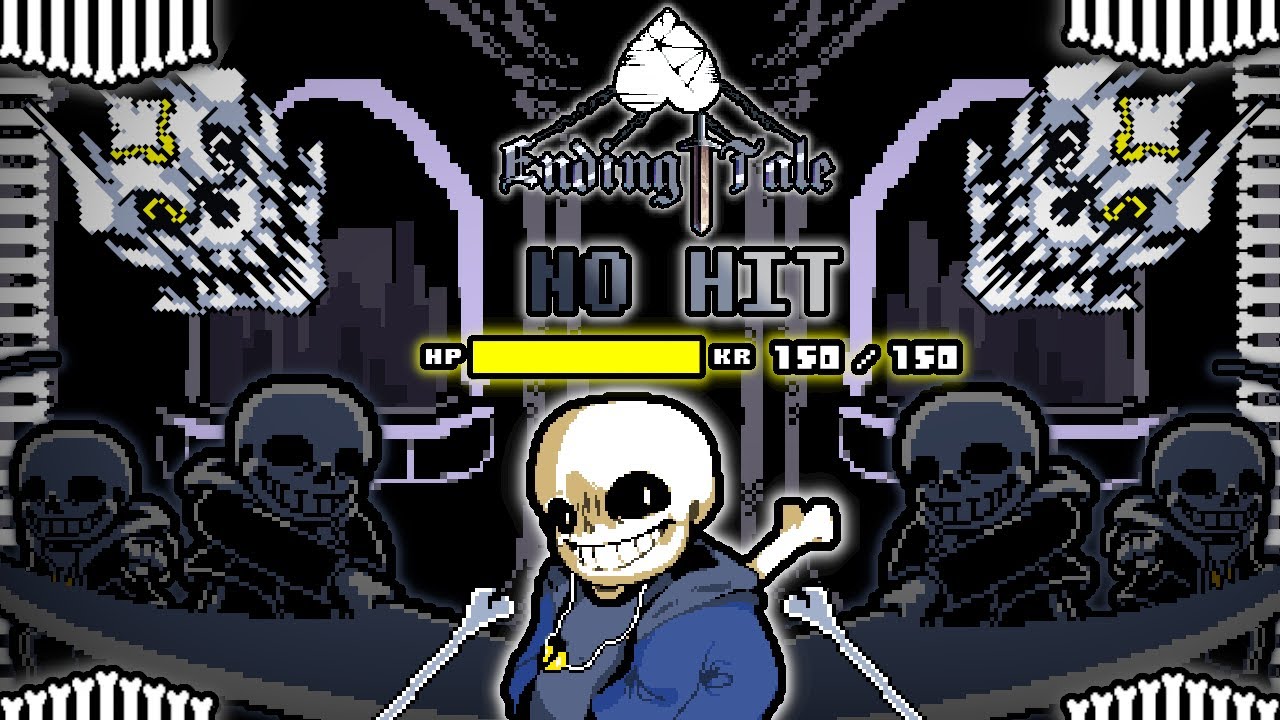 [NO HIT] Ending Tale Sans Fight Phase 1 By ZhaZha - YouTube