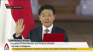 Prime Minister Lawrence Wong swears-in and takes his Oaths | Swearing-in Ceremony 2024