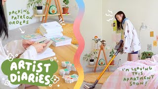 ✨ARTIST DIARIES✨ Packing Orders, Breaking My Lease, Scheduling, Embracing Sadness, & more!