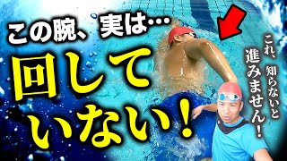 【最新】クロールは手を回してはいけない！誰でも楽に進む手の動かし方