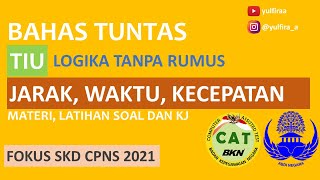 BAHAS TUNTAS TIU - JARAK WAKTU KECEPATAN - MATERI DAN LATIHAN SOAL