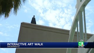 Walkable art display unveiled in downtown Sacramento