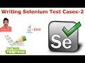 Selenium Tutorial For Beginners 29|Writing Selenium Test Cases Part-2|G C Reddy|