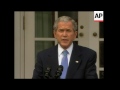 President Bush reacts to Obama's victory in 2008 election