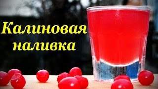 Наливка из калины, домашний рецепт с цедрой лимона.