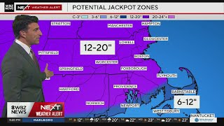 Major snow storm to reach Boston Sunday. Here's the latest Massachusetts weather forecast.