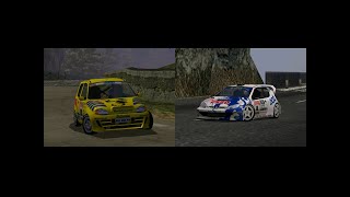 Sega Rally 2 - Fiat Seicento and Peugeot 206 ported to PC