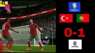 E-foltball 2024 Türkiye Portekiz (0-1)