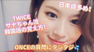 【TWICE/日本語字幕】サナちゃんがONCEの質問に答えまくる!!