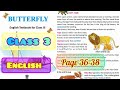 Lesson 2 || Animal Meeting || Let's read || Butterfly Class 3 English Page 36-38|| West Bengal board