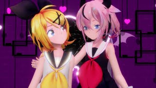 【MMD \u0026 COVER】 Disturb Manic Girl 乱躁滅裂ガール 【Sour式 MEIKA Hime \u0026 Kagamine Rin 鳴花ヒメ \u0026 鏡音リン】