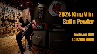 2024 Jackson USA Custom Shop KV-1H King V in Satin Pewter + demo by @jeffloomisofficial