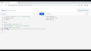 C program to get input from user using using scanf function