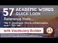 57 Academic Words Quick Look Ref from 