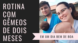 Nossa rotina com DOIS bebês de dois meses // Lorenna e os gêmeos