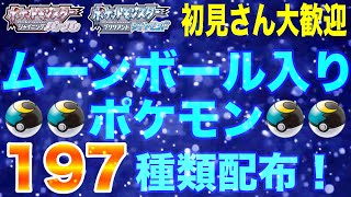 ポケモン配布（ムーンボール個体）【BDSP・オシャボ】