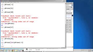 Python Strings as Sequences
