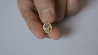 5.5 carat certified yellow topaz video 100