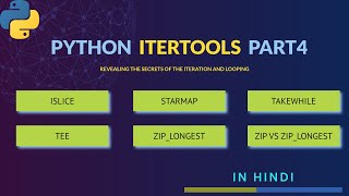 #04 Python Tutorial Itertools - Slice , Zip , Map and Tee | Hindi