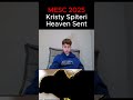 kristy spiteri heaven sent reaction mesc 2025 malta esc eurovision malta eurovision2025