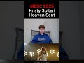 kristy spiteri heaven sent reaction mesc 2025 malta esc eurovision malta eurovision2025