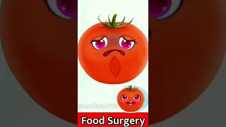 Tomato C- Section - A Healthy Boy 😱🍅 #fruitsurgery #animation #cute #shortsvideo #shorts #shortsfeed