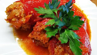 Перец фаршированный. Секрет сочной начинки! Рецепт вкуснейшего томатного соуса. Домашний перец