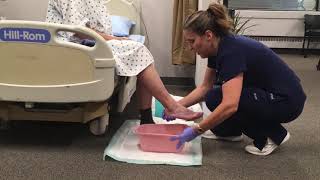 Colorado CNA | Skill 19 | Provides Foot Care On One Foot