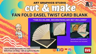 Fan Fold Easel Twist Card Blank