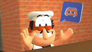Pizza Tower: Peppino's reaction to the discord memes (Garry's mod animation)