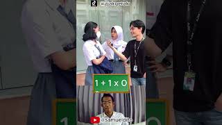 Berapa hasil dari 1 + 1 x 0 ?  #belajar #reactionvideo #matematikadasar #matematika #matematikamudah