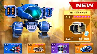 NEW WEAPON Strike Rocket 8 vs Savant vs Disc Launcher vs Helix vs Javelin Rack - Lancer - Mech Arena