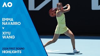 Emma Navarro v Xiyu Wang Highlights | Australian Open 2024 First Round