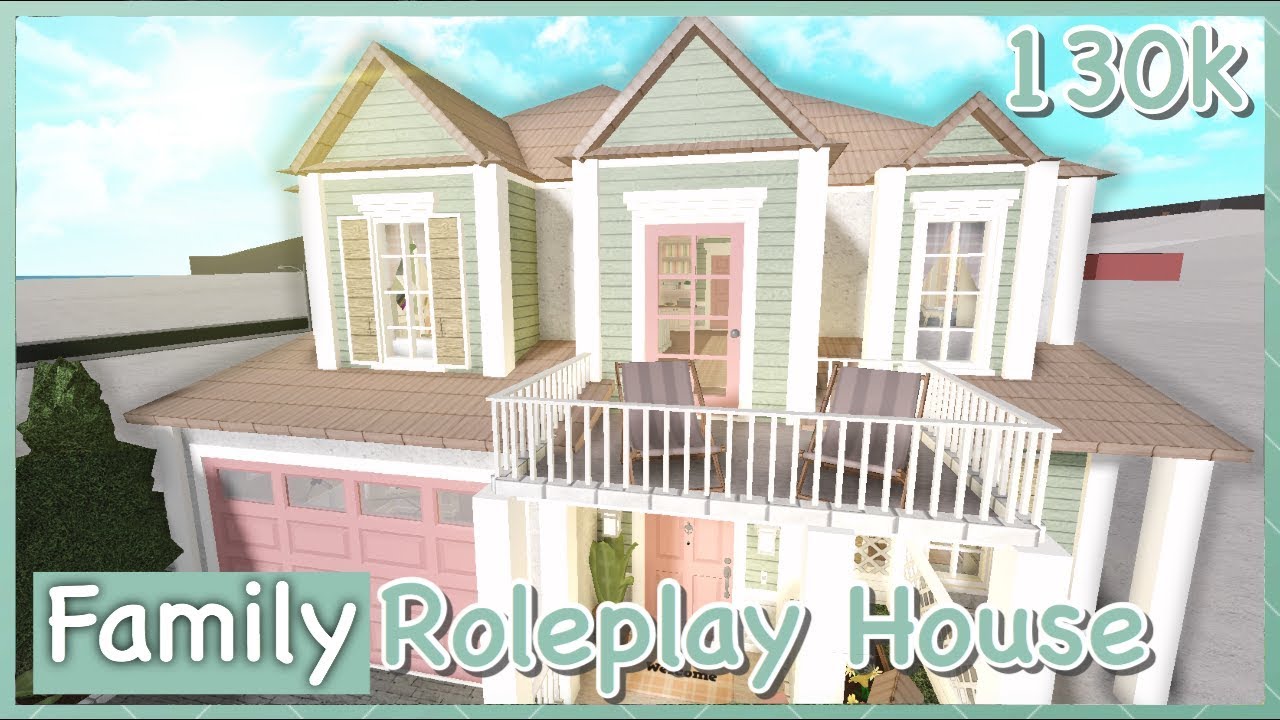 Bloxburg - Family Roleplay House Speed-build - YouTube