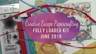 CLOSED: Creative Escape Papercrafting | June Kit Unboxing \u0026 Giveaway!