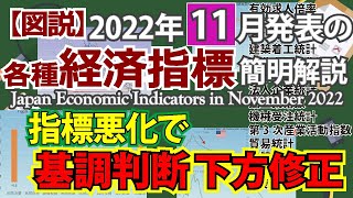 【図説】各種経済指標(2022年11月発表分)簡明解説　Japan Economic Indicators in November 2022