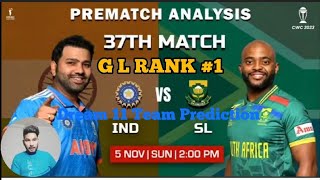 World Cup 2023,India vs South Africa 37th Match Prediction | IND vs SA, Playing 11, Pitch Report