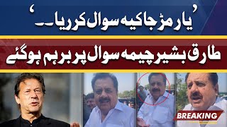 Tariq Bashir Cheema gets Angry on Question | Fiery Reaction