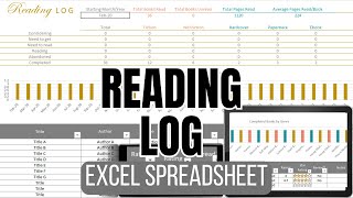 Reading Log Spreadsheet (Excel)