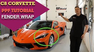 THE NEW C8 CORVETTE -  Fender PPF Wrap Tutorial - Daily Downshift