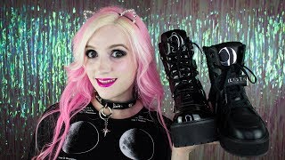 KILLSTAR Shoes: Luna High Tops \u0026 Gloss Broom Rider Boots REVIEW!