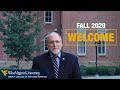 Dean Dunaway welcomes WVU students back to campus