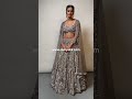 taupe grey sequins embroidered net reception lehenga na1805