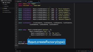 05 - Create React.js elements with factory functions